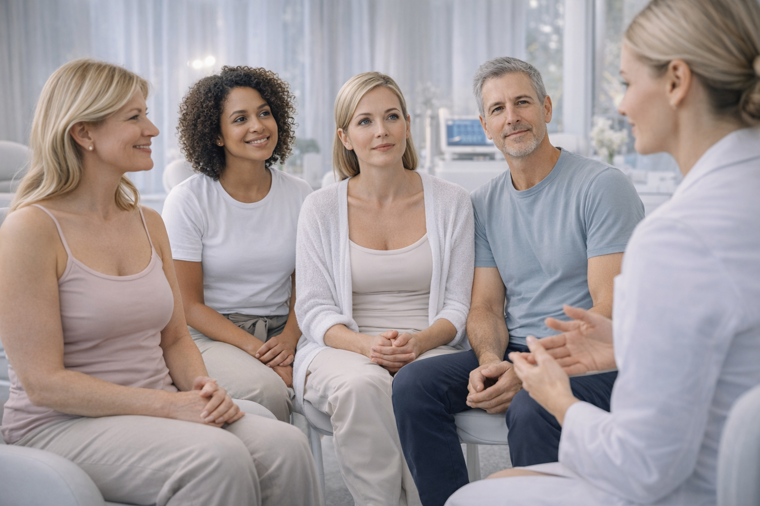 Illustration of a person feeling confident and comfortable in their skin